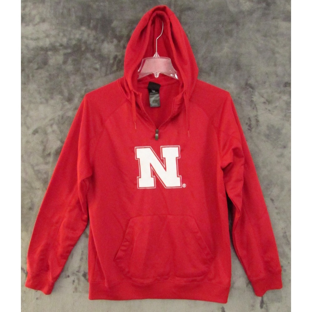 Nebraska Huskers Cornhuskers Gen 2 Hoddie Shirt Sweatshirt Mens L Large Red N